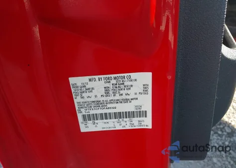 2013 Ford F-150 Stx z USA, uszkodzony, nr VIN 1FTFX1CF7DFA85322